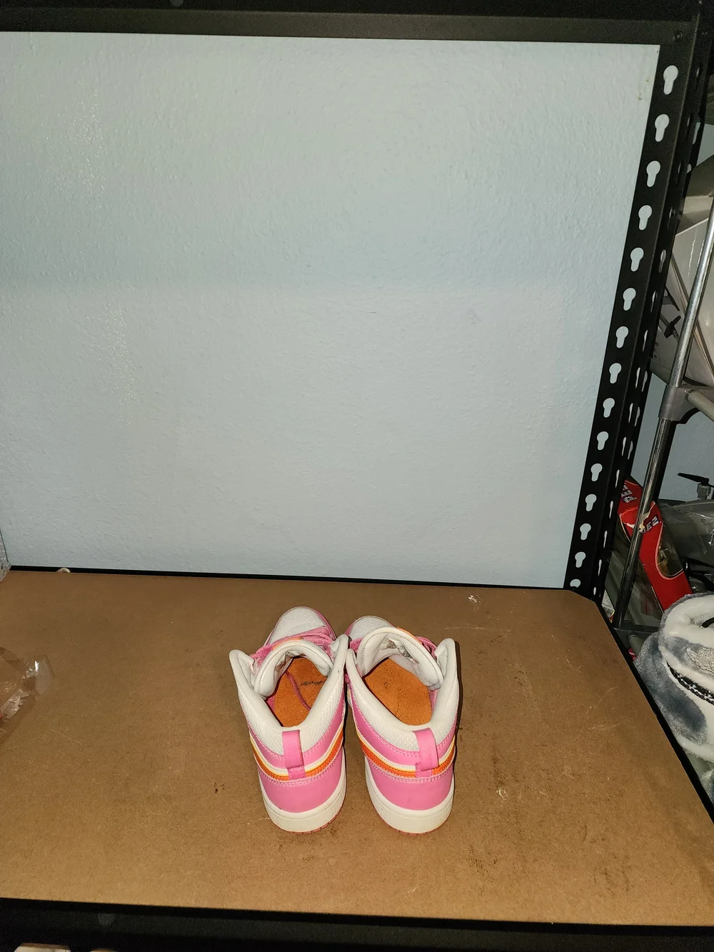 Nike Kids' Pink and Orange High-Top Sneakers